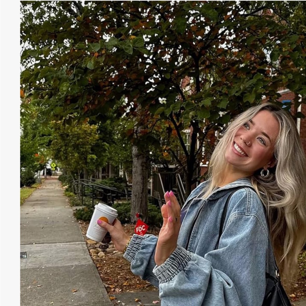 Women's Hooded Denim Bomber Jacket
